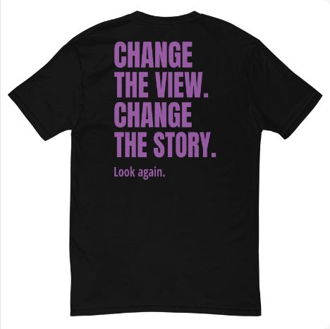 STORIGEN PERSPECTIVE men's Next Level 3600 black tee, back Printful preview.