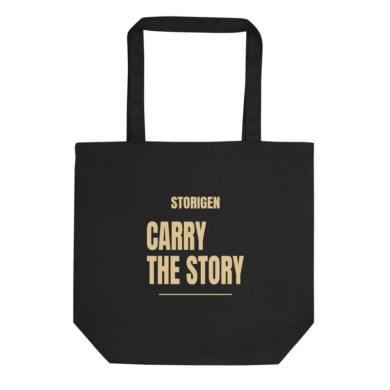 STORIGEN™ Carry the Story Tote — Black / Two-Sided