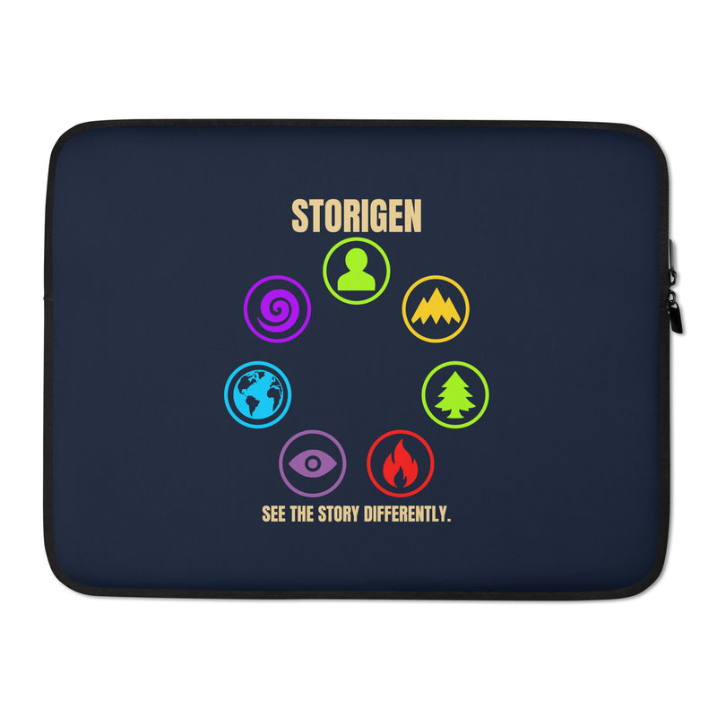 STORIGEN™ Seven Lenses Laptop Sleeve — Navy / 15-inch